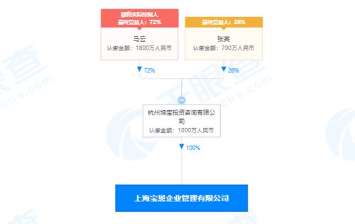 馬云關聯公司入股寶恩企業管理公司,持股比例100